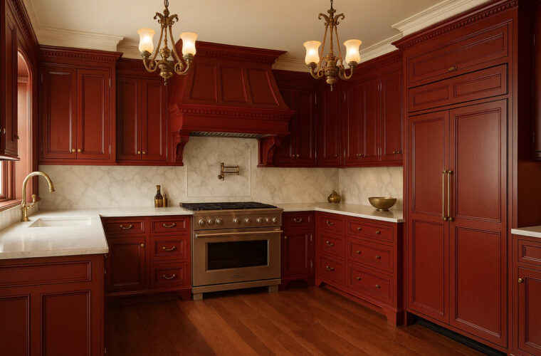 tendenze 2026 cucine cucina rosso red dark scuro cucina usata