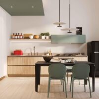 cucina lineare effetto legno cucine usate arredamento