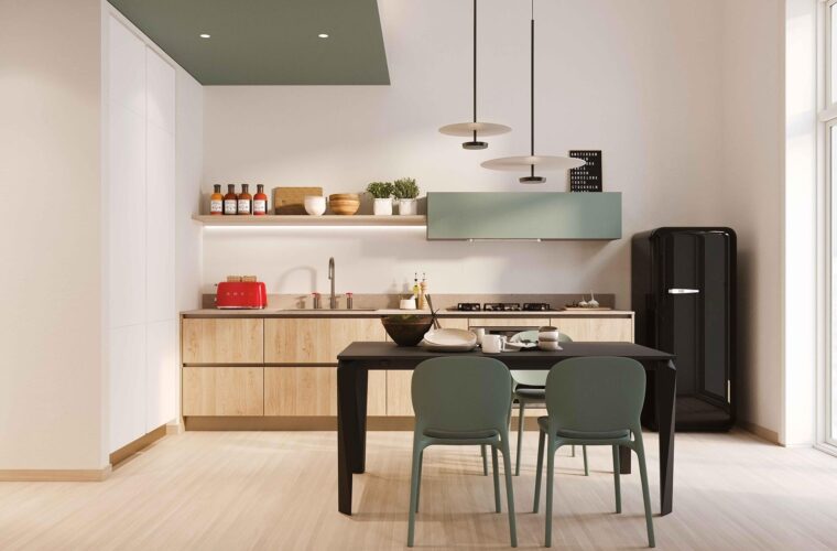 cucina lineare effetto legno cucine usate arredamento